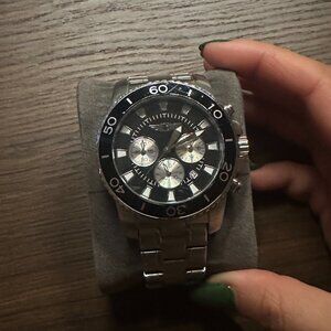 Invicta Men's 'I' Quartz Stainless Steel | Color:Silver (Model: IBI43619-001)